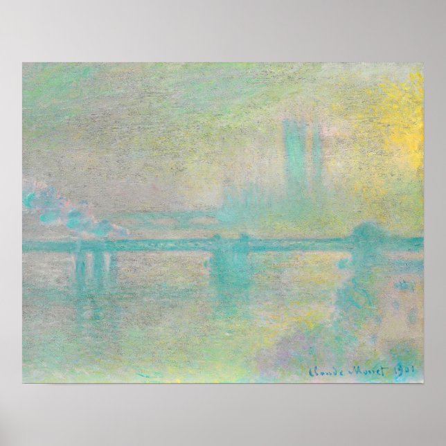 Poster Charing Cross Bridge, Londres (1901) (Frente)