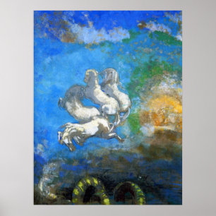 Poster Chariot de Apollo - pelo Symbolist Odilon Redon