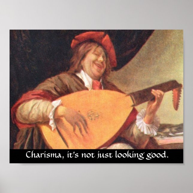 Poster Charisma, não é só uma boa aparência (Frente)