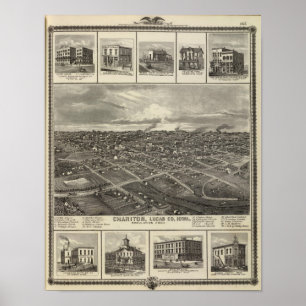 Poster Chariton, negócios de Iowa em Davenport