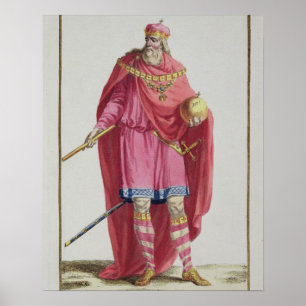Pôster Charlemagne (742-814) 'de DES Estampes de Receuil,