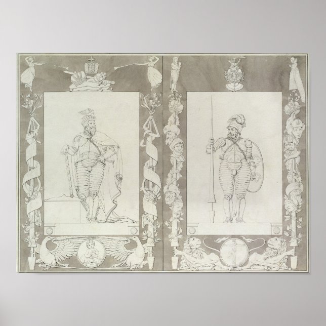 Pôster Charlemagne e Heymon, 1804-5 (Frente)