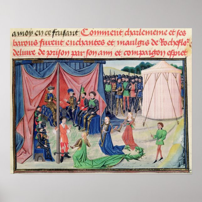 Pôster Charlemagne e seus barões encantados (Frente)