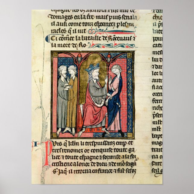 Pôster Charlemagne enviando Ganelon (Frente)