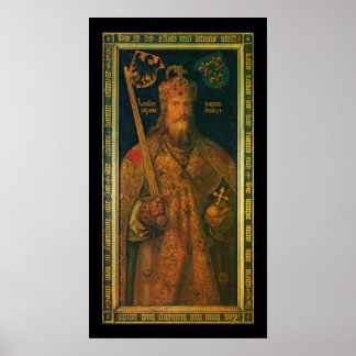 Poster Charlemagne por Dürer Canvas Print