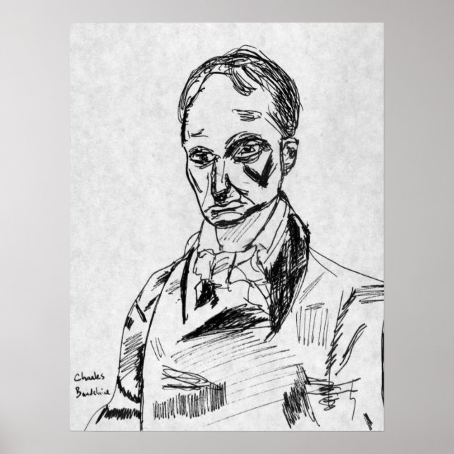 Pôster Charles Baudelaire (Frente)
