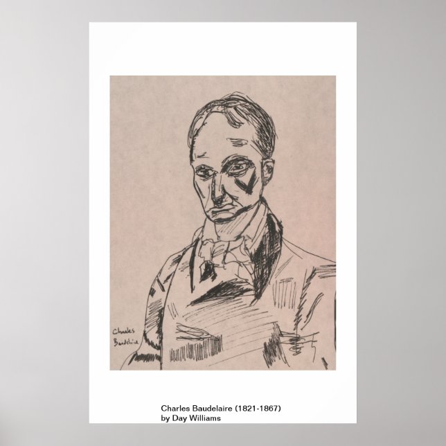 Pôster Charles Baudelaire (1821-1867) (Frente)