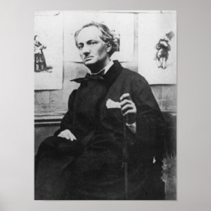 Poster Charles Baudelaire  with Engravings, c.1863