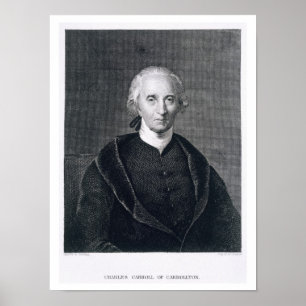 Pôster Charles Carroll of Carrollton, engraved by Asher B