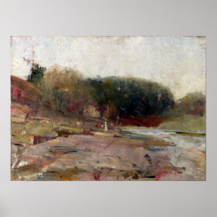 Poster Charles Conder No Rio Yarra, perto de Heidelberg