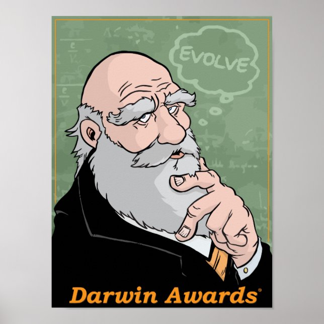 Pôster Charles Darwin's Advice (Frente)