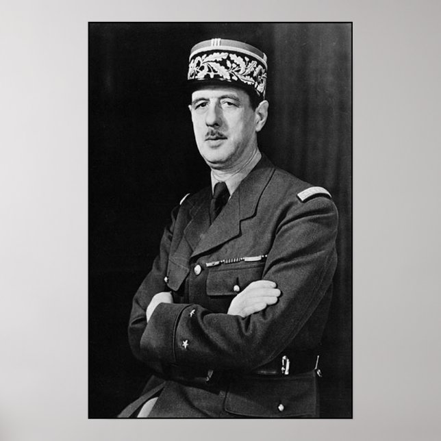 Poster Charles de Gaulle (Frente)