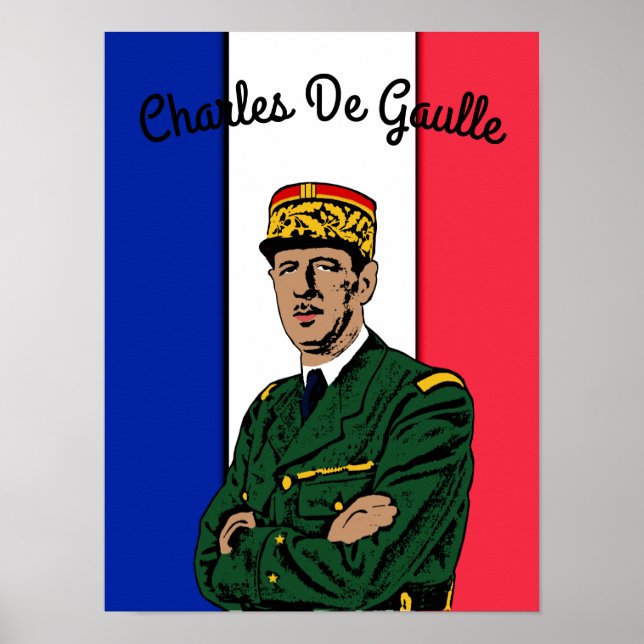 Pôster Charles de Gaulle (Frente)