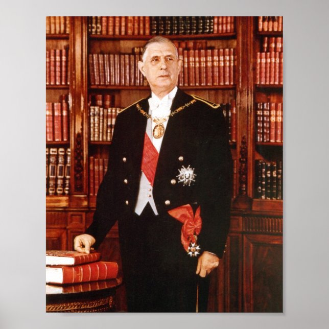 Poster Charles De Gaulle Portrait (Frente)