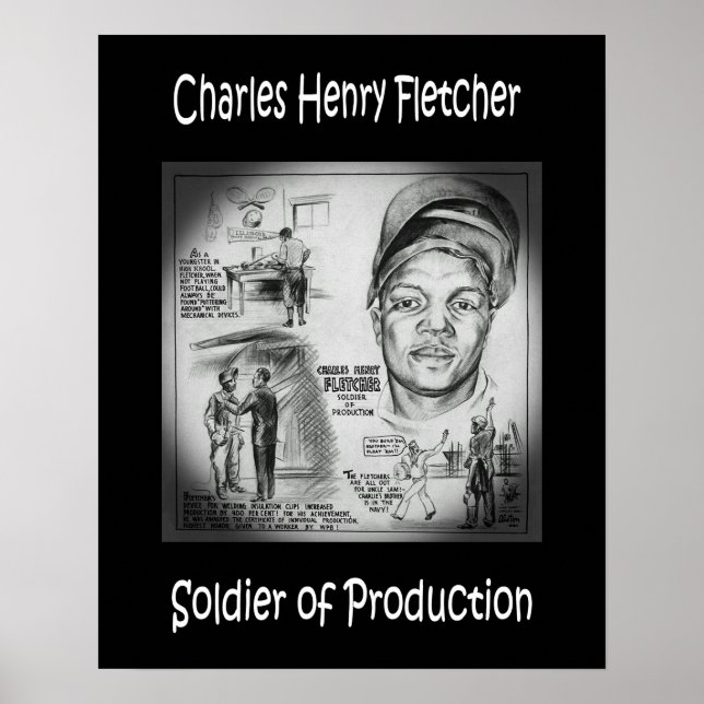 Poster Charles Fletcher ~ Soldier de Produção ~ Welder~ (Frente)