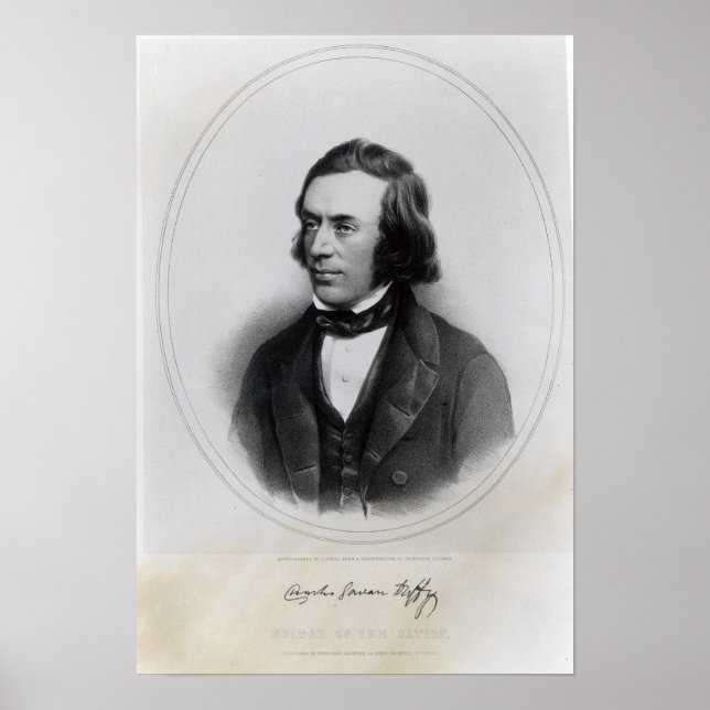 Pôster Charles Gavan Duffy, lithographed by H. O'Neill (Frente)