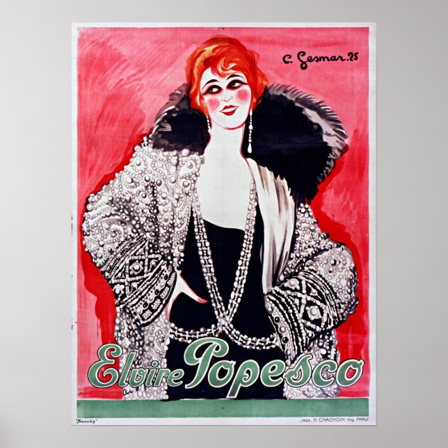 Pôster Charles Gesmar Elvire Popesco (Frente)