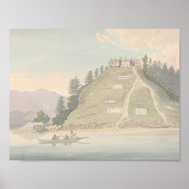 Poster Charles Hamilton Smith - Aldeia do Índio Amigo (Frente)