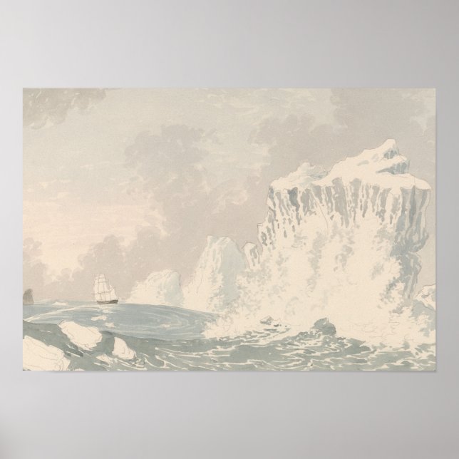 Poster Charles Hamilton Smith - Situation of H.M.S. Hecla (Frente)