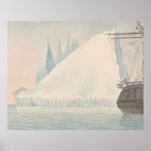 Poster Charles Hamilton Smith - Um Iceberg e Urso Polar