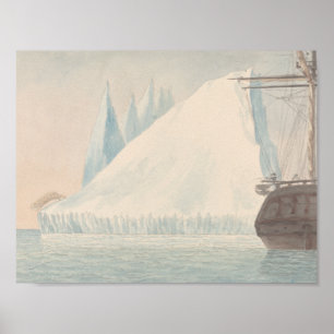 Poster Charles Hamilton Smith - Um Iceberg e Urso Polar