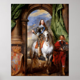 Pôster Charles I on Horseback by Van Dyck