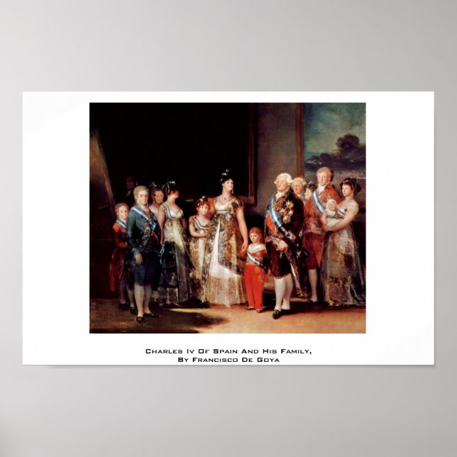 Pôster Charles Iv Da Espanha E Da Família (Frente)