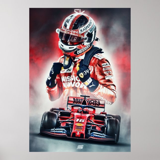 Poster Charles Leclerc (Frente)