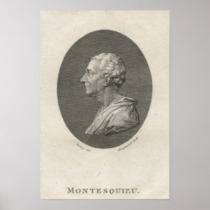 Pôster Charles Louis de Secondat, Baron de Montesquieu