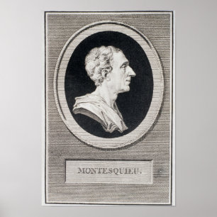 Pôster Charles Louis de Secondat, Baron de Montesquieu
