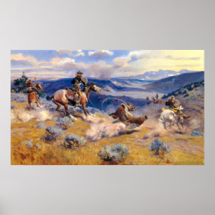 Poster Charles M. Russell's Loops and Swift Horses (1916)