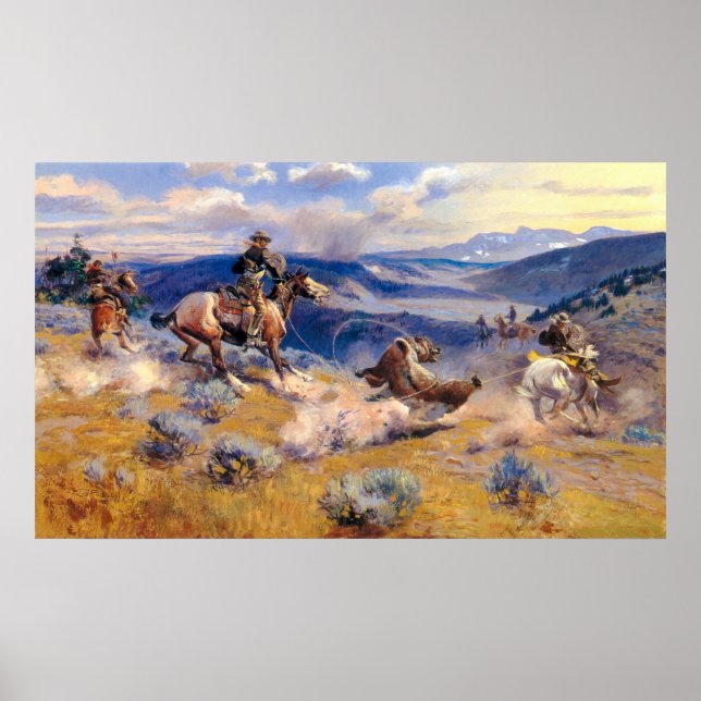 Poster Charles M. Russell's Loops and Swift Horses (1916) (Frente)