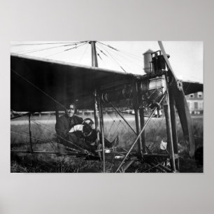 Poster Charles Murphy no Monoavião da Polícia - 1914