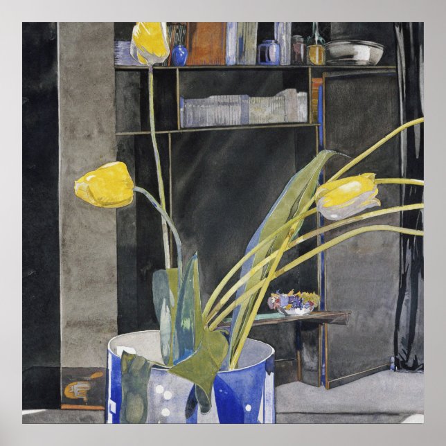 Poster Charles Rennie Mackintosh - Tulipas Amarelas (Frente)