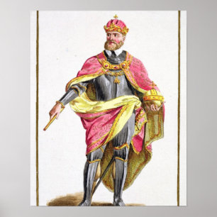 Pôster Charles V (1500-58) 'de DES Estampes de Receuil,