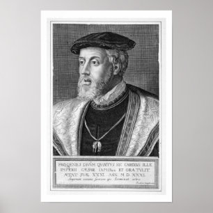 Pôster Charles V (1500-58) (gravura)