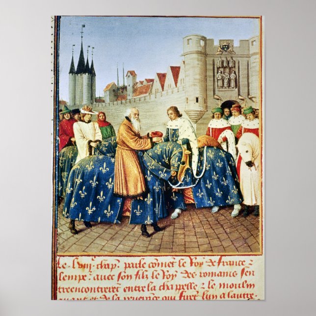 Poster Charles V recebendo Imperador Charles IV (Frente)