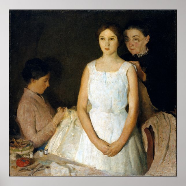 Poster Charles W. Hawthorne The Trousseau (Frente)