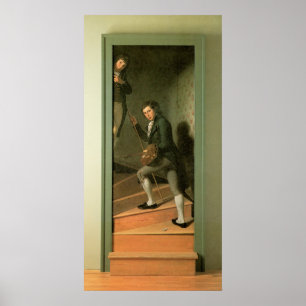 Poster Charles Willson Peale o grupo da escadaria