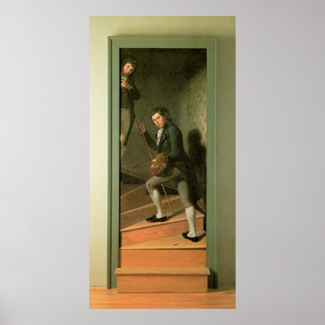 Poster Charles Willson Peale O Grupo Staircase (Frente)