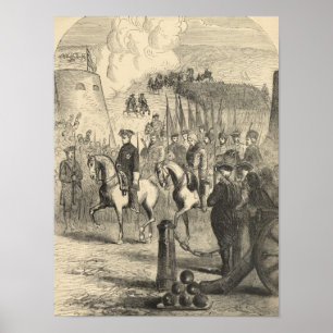 Pôster Charles XII da suecia que entra em Copenhaga