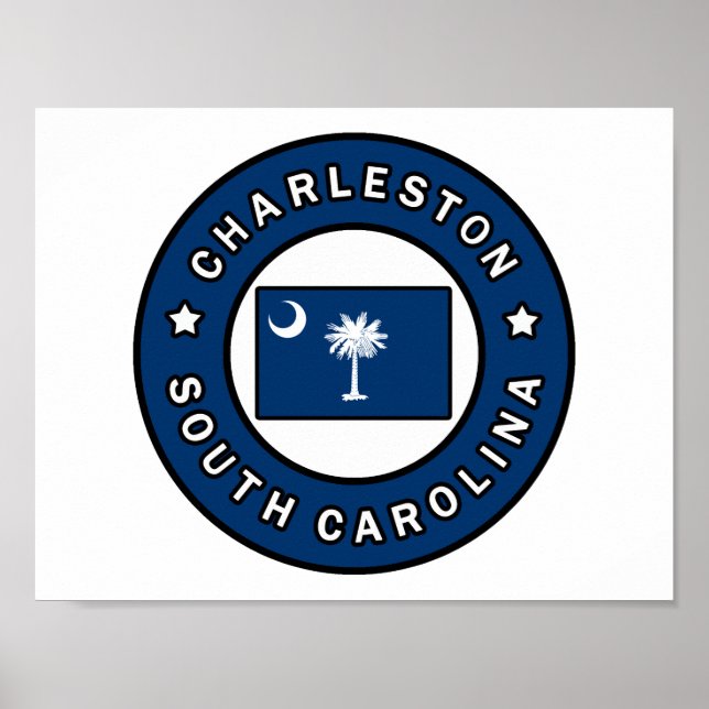Pôster Charleston Carolina do Sul (Frente)