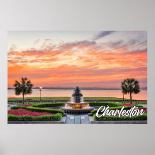 Poster Charleston, Carolina do Sul, EUA