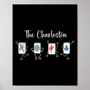 Poster Charleston Mahjong, Funny Mahjong Dance
