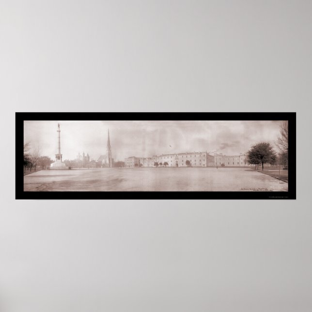 Pôster Charleston Militar Carolina do Sul Foto 1909 (Frente)