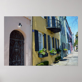 Pôster Charleston Rainbow Row