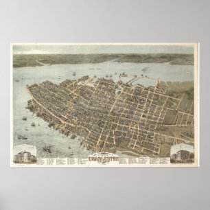 Pôster Charleston, South Carolina 1872