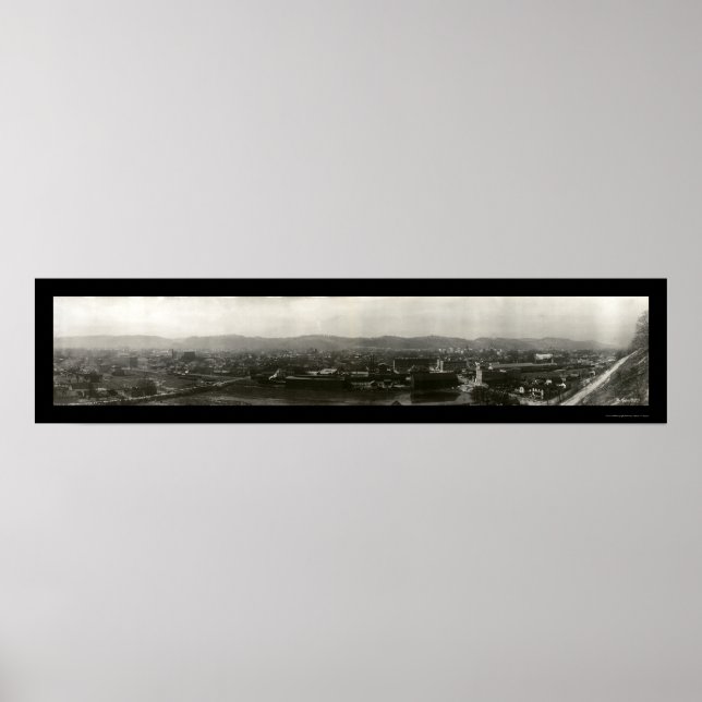 Poster Charleston West Virginia Foto 1909 (Frente)