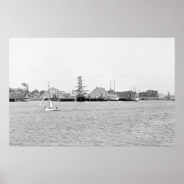 Pôster Charlestown Marinho Yard: 1900 (Frente)