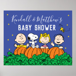 Poster Charlie Brown e Gang Pumpkin Chá de fraldas